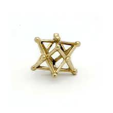 Merkaba 14 Punkte Gold Medium