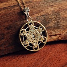 Metatron Cube Small Gold and Silver