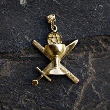 Minor Arcana Pendant Gold