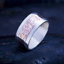 Mokume wedding ring silver (Sold Out)