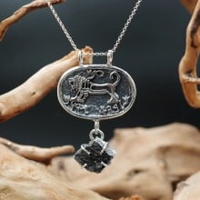 Rising Lion Pendant Silver