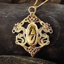 Rune Pendant Gold