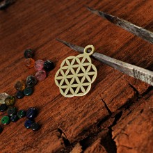 Seed of Life Pendant Small - Gold
