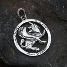 Shirdal Pendant–Persian Griffin Silver