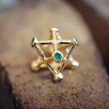 Eingelegter Merkaba Klein Gold