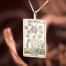 Tarot Star Card Pendant Gold