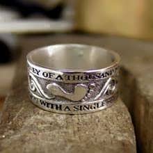 Thousand Miles Journey Ring Silver