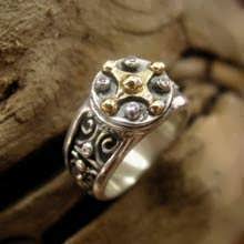 Mayan Venus Transit Ring Gold And Silver (Sold Out)
