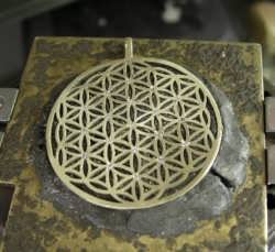 Flower Of Life with diamonds