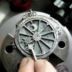 Working on trinity Talisman for someone special