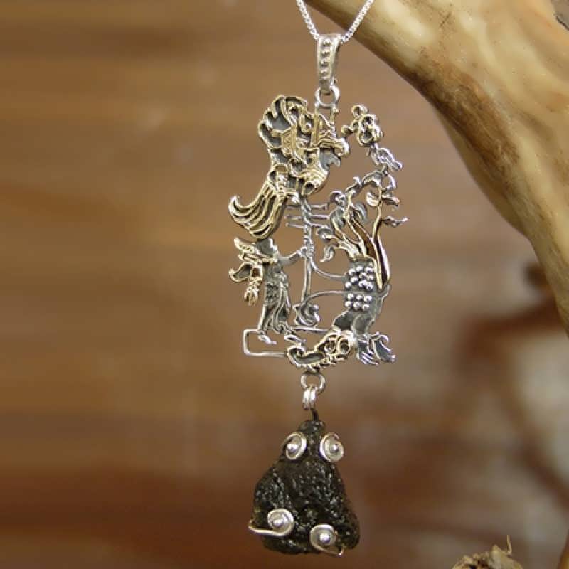 Star Children Pendant Silver and Gold