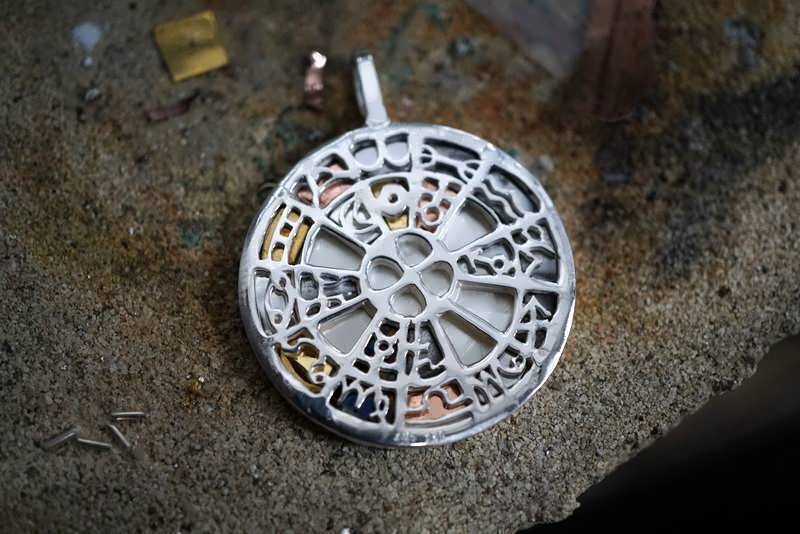 a finished Planetary Exaltation Pendant (*Pre Order*) Genuine Astrology talisman, that was made at optimal star alignment