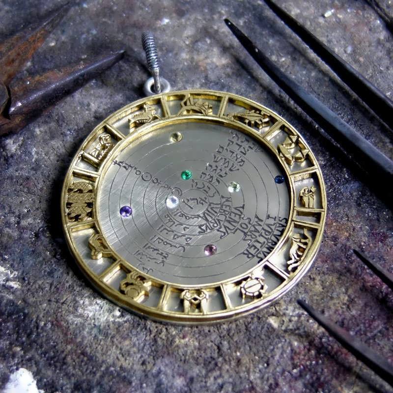 One of a Kind Rare Limited Edition "Ficino's Image of the Cosmos Talisman"