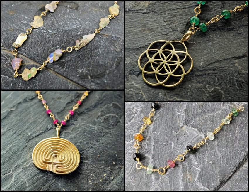 Royal Hanwoven Beads Necklace Gold Version