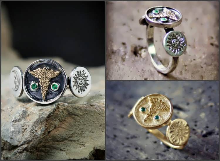 Alchemical Wedding Rings