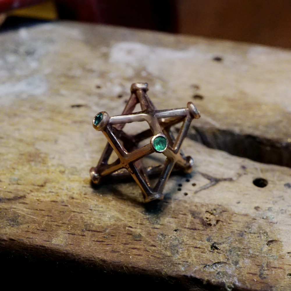 Inlaid Merkaba Pendant