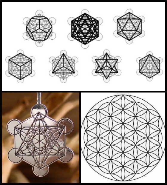 Platonic Solids and Flower of Life