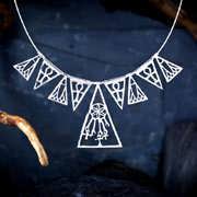 Collana Ankh e Lotus - argento