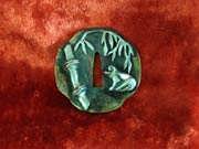 Basho's Tsuba Silver