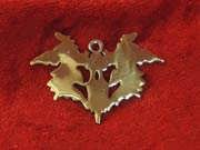 Blot of Rorschach pendant silver