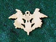 Blot of Rorschach pendant gold