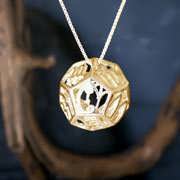 Cosmic Zodiac Pendant Gold