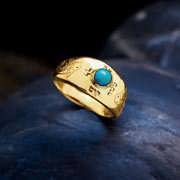 Destiny Ring Gold with Turquoise