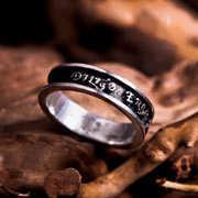 Diligo Ergo Sum Ring Silver (narrow)