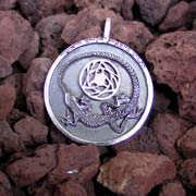 Pendentif  de divination argent