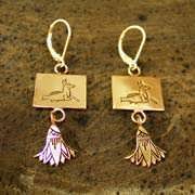 Capricorn Earrings Gold