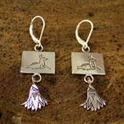 Capricorn Earrings Silver