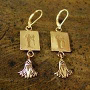 Virgo Earrings Gold