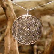 Flower of Life Pendant - Silver