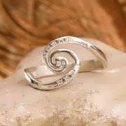 Galaxie Ring Silber mit kubischem Zirkonia