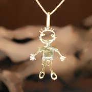 happiness pendant gold