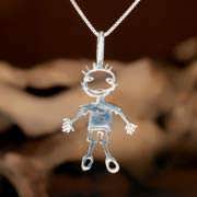 happiness pendant silver