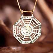 I Ching Pendant Gold