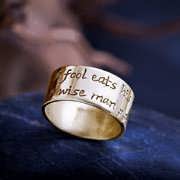 טבעת חוכמה אירית זהב