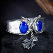 Ka Bracelet Silver with Lapis