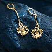 Boucles d’oreilles Lotus or