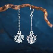 Boucles d’oreilles Lotus argent