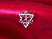 Pendiente Merkaba mediano plata