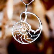 Nautilus Jewelry Pendant Silver