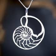 Pendentif Nautilus argent