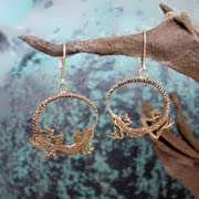 Pendientes de oro Ouroboros