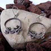 Boucles d&#039;oreilles Argent Ouroboros