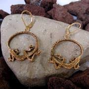 Pendientes de oro Ouroboros