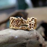 Ouroboros Ring Gold