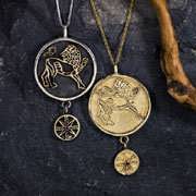 Colgante Talismán con el Sol en Leo de Plata y Oro (*Limited Edition*)