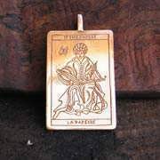 Tarot Hoher Priester Anhänger Gold